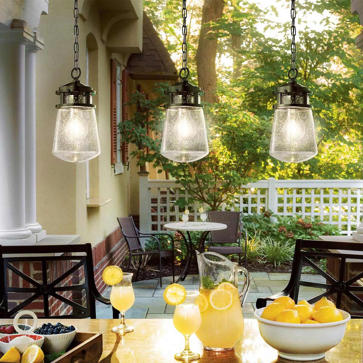 Kichler Outdoor Hanging from the Lyndon range. Lyndon 1 Light Small Chain Lantern – SKU KL-LYNDON8-S-AZ