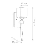 Kichler Wall Light from the Marette range. Marette 1 Light Wall Light – SKU KL-MARETTE1-PC