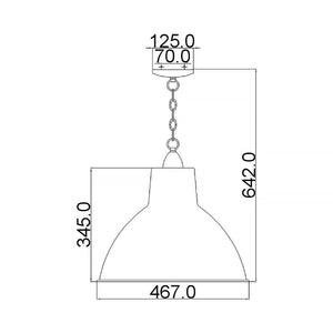 Kichler Pendant from the Missoula range. Missoula 1 Light Medium Pendant Product Code = KL-MISSOULA-P-M