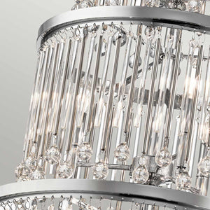 Kichler Chandelier from the Piper range. Piper 18 Light Chandelier/ Pendant Product Code = KL-PIPER-18P-PC