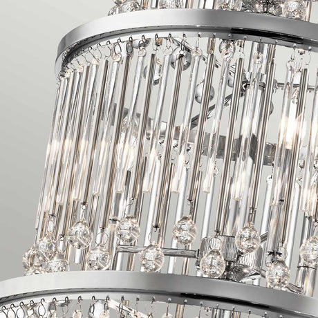 Kichler Chandelier from the Piper range. Piper 18 Light Chandelier/ Pendant Product Code = KL-PIPER-18P-PC