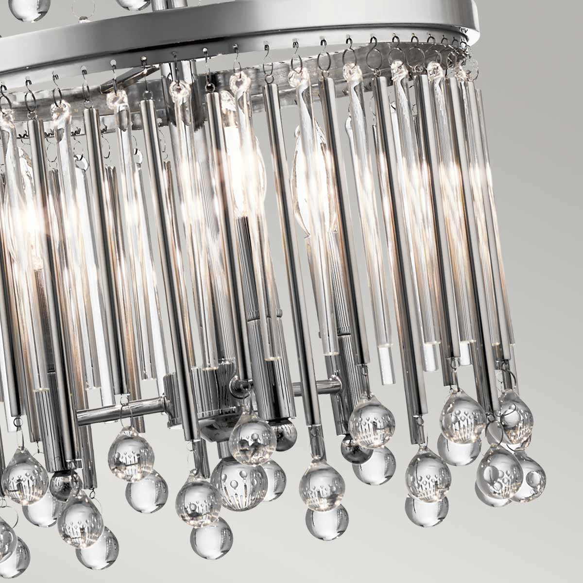 Kichler Chandelier from the Piper range. Piper 18 Light Chandelier/ Pendant Product Code = KL-PIPER-18P-PC