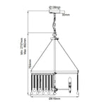 Kichler Pendant from the Piper range. Piper 6 Light Chandelier/ Pendant – SKU KL-PIPER-6P-PC