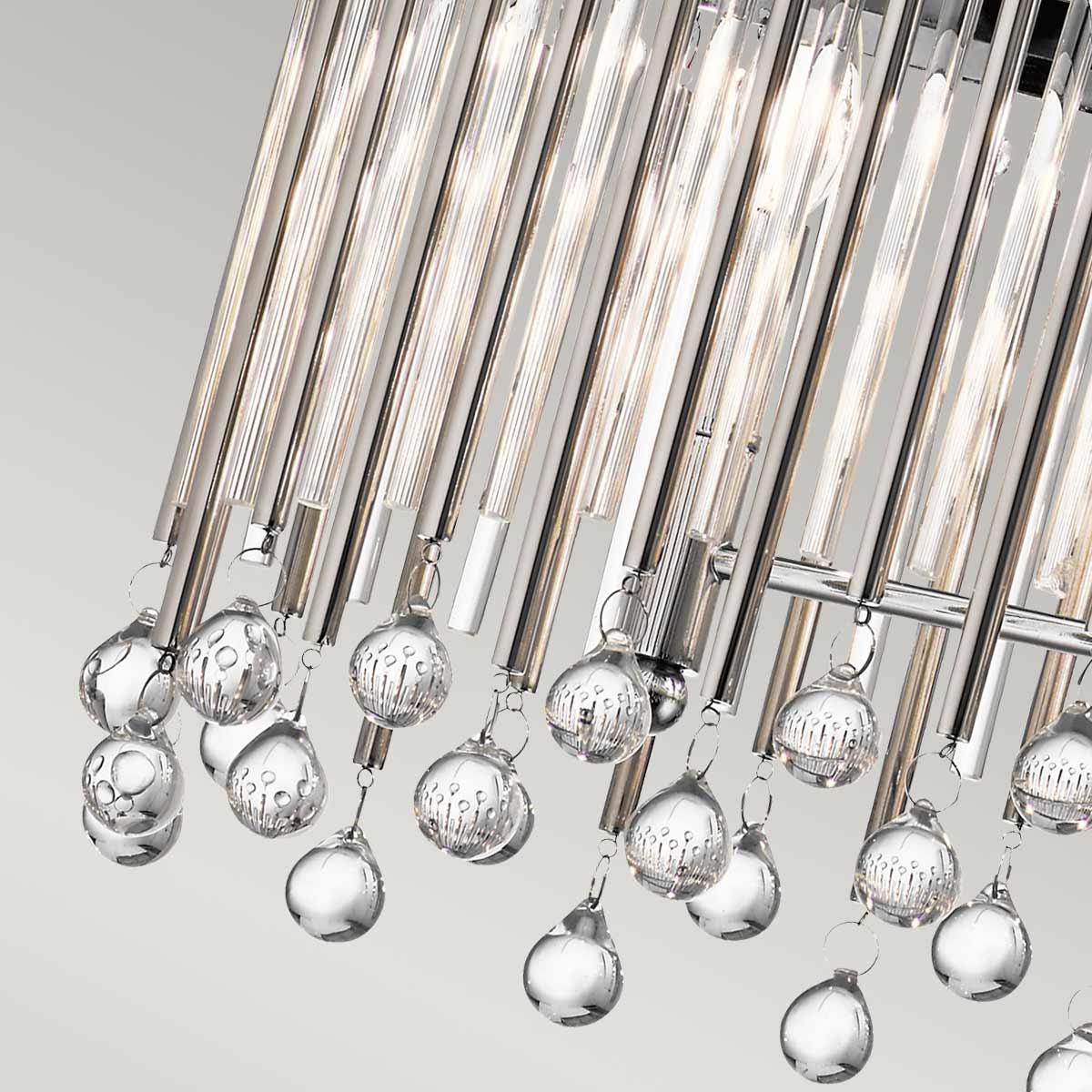 Kichler Linear Chandelier from the Piper range. Piper 6 Light Oval Chandelier/ Pendant Product Code = KL-PIPER-ISLE-PC
