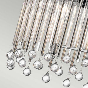 Kichler Linear Chandelier from the Piper range. Piper 6 Light Oval Chandelier/ Pendant Product Code = KL-PIPER-ISLE-PC