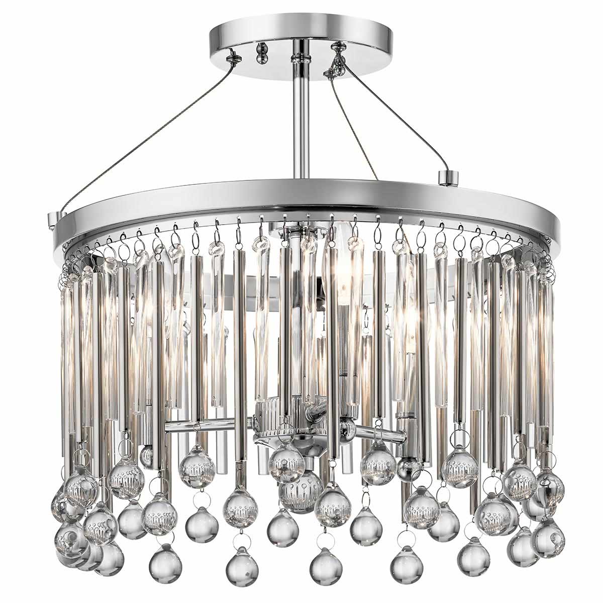 Kichler Ceiling Semi-Flush from the Piper range. Piper 3 Light Semi-Flush Product Code = KL-PIPER-SF-PC