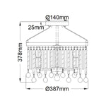 Kichler Ceiling Semi-Flush from the Piper range. Piper 3 Light Semi-Flush – SKU KL-PIPER-SF-PC