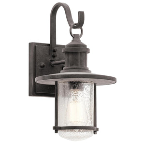 Kichler Outdoor Wall Light from the Riverwood range. Riverwood Medium Wall Lantern Product Code = KL-RIVERWOOD2-M