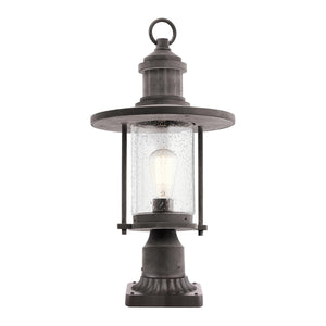 Kichler Pedestal Lantern from the Riverwood range. Riverwood 8" Pedestal Lantern Product Code = KL-RIVERWOOD3-M