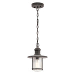 Kichler Outdoor Hanging from the Riverwood range. Riverwood 8" Chain Lantern Product Code = KL-RIVERWOOD8-M
