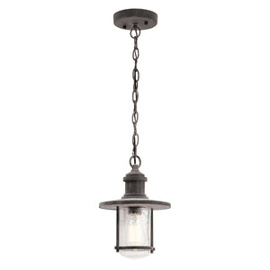 Kichler Outdoor Hanging from the Riverwood range. Riverwood 8" Chain Lantern Product Code = KL-RIVERWOOD8-M