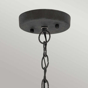 Kichler Outdoor Hanging from the Riverwood range. Riverwood 8" Chain Lantern Product Code = KL-RIVERWOOD8-M