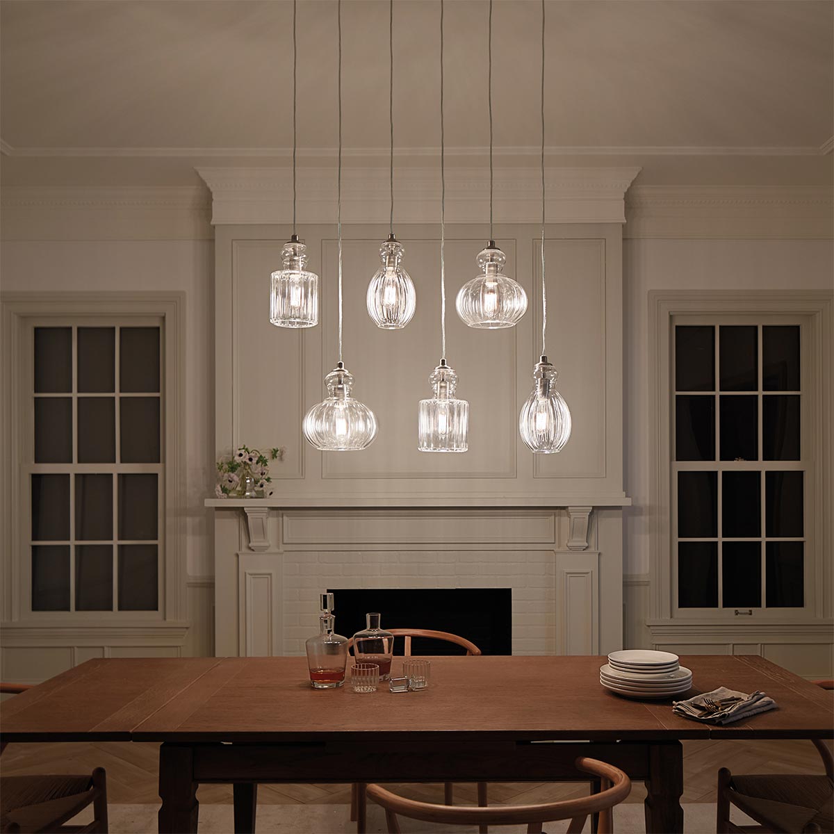 Kichler Pendant from the Riviera range. Riviera 1 Light Pendant - A Product Code = KL-RIVIERA-P-A