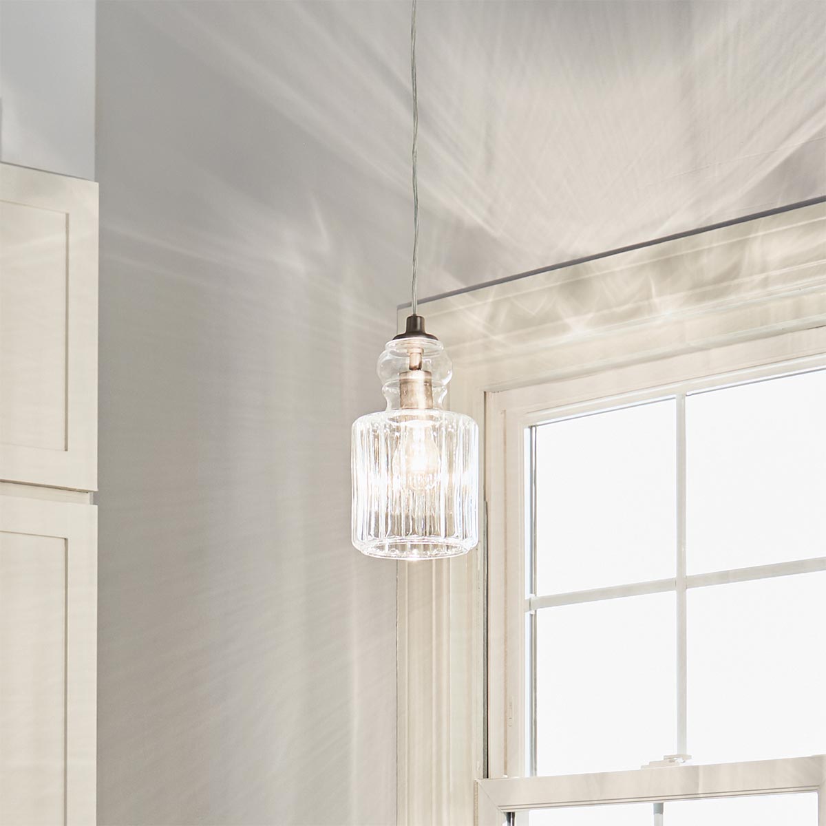 Kichler Pendant from the Riviera range. Riviera 1 Light Pendant - B Product Code = KL-RIVIERA-P-B