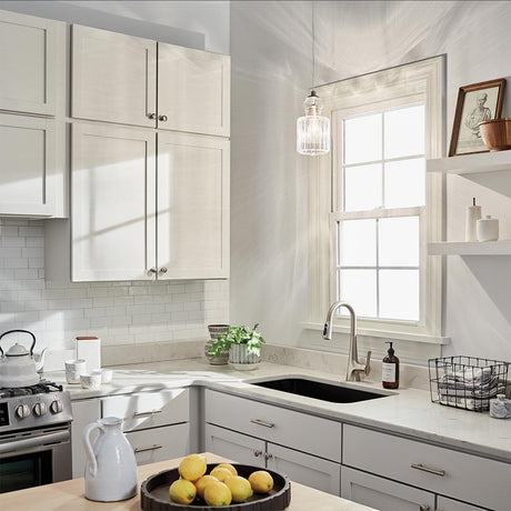 Kichler Pendant from the Riviera range. Riviera 1 Light Pendant - B Product Code = KL-RIVIERA-P-B