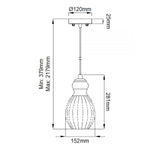 Kichler Pendant from the Riviera range. Riviera 1 Light Pendant - C – SKU KL-RIVIERA-P-C