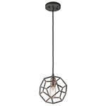 Kichler Pendant from the Rocklyn range. Rocklyn 1 Light Mini Pendant Raw Steel Product Code = KL-ROCKLYN-MP-RS
