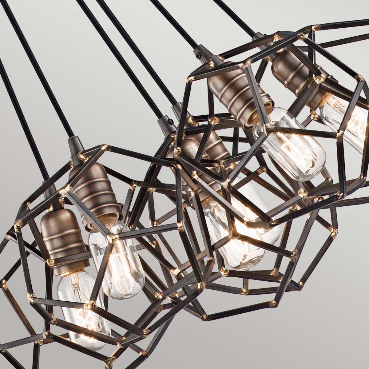 Kichler Chandelier from the Rocklyn range. Rocklyn 6 Light Chandelier Product Code = KL-ROCKLYN6-RS