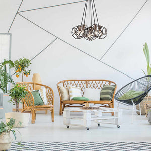 Kichler Chandelier from the Rocklyn range. Rocklyn 6 Light Chandelier Product Code = KL-ROCKLYN6-RS