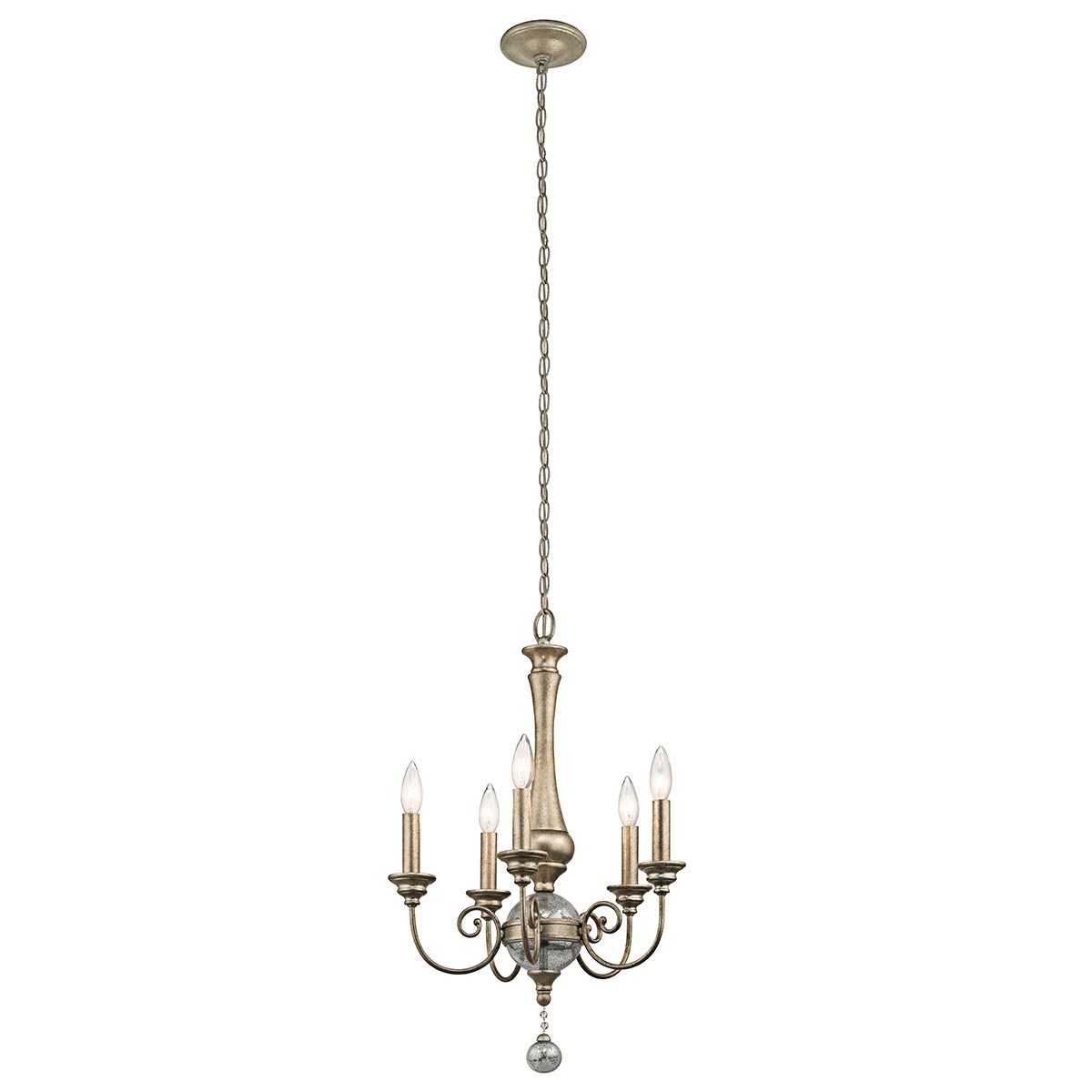 Kichler Chandelier from the Rosalie range. Rosalie 5 Light Mini Chandelier Product Code = KL-ROSALIE-5A