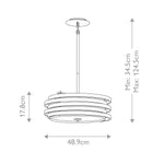 Kichler Pendant from the Roswell range. Roswell 3 Light Pendant Product Code = KL-ROSWELL-P-B