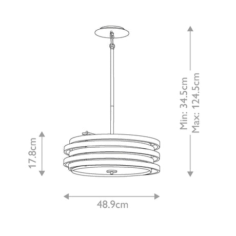 Kichler Pendant from the Roswell range. Roswell 3 Light Pendant Product Code = KL-ROSWELL-P-B