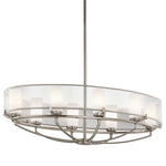 Kichler Chandelier from the Saldana range. Saldana 8 Light Oval Chandelier Product Code = KL-SALDANA8