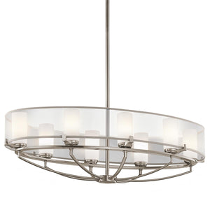 Kichler Chandelier from the Saldana range. Saldana 8 Light Oval Chandelier Product Code = KL-SALDANA8