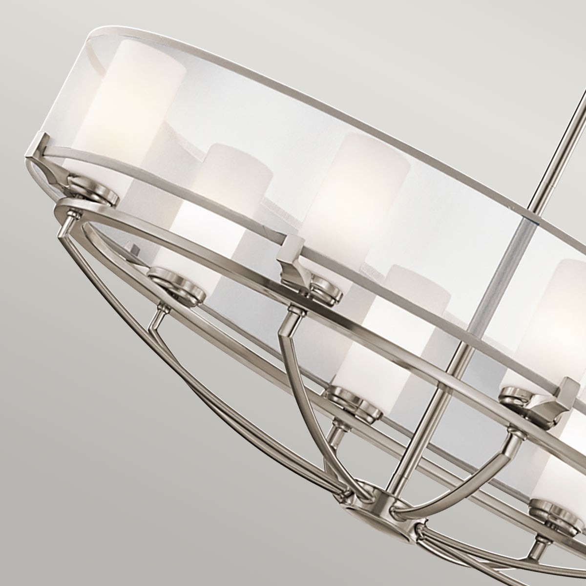 Kichler Chandelier from the Saldana range. Saldana 8 Light Oval Chandelier Product Code = KL-SALDANA8