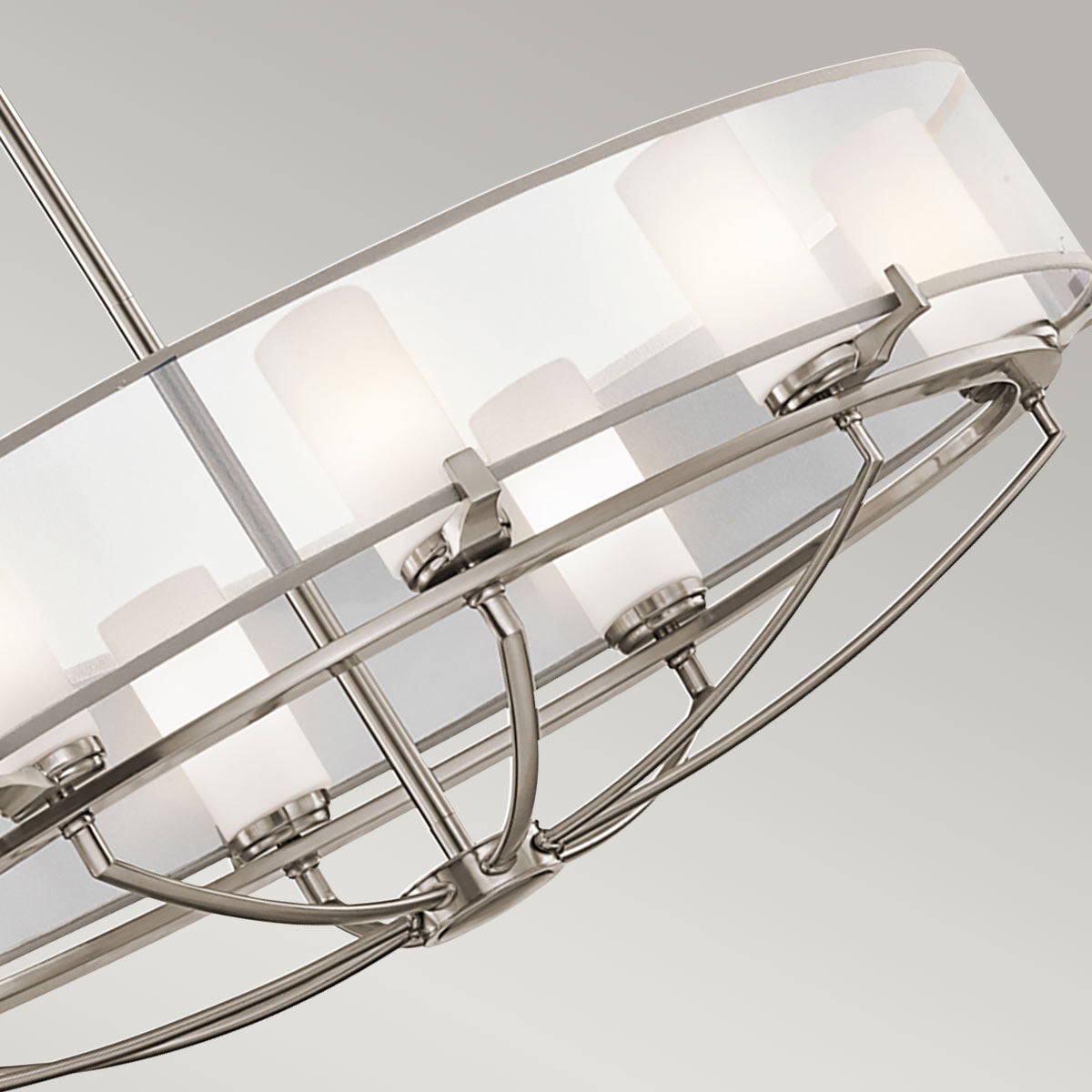 Kichler Chandelier from the Saldana range. Saldana 8 Light Oval Chandelier Product Code = KL-SALDANA8