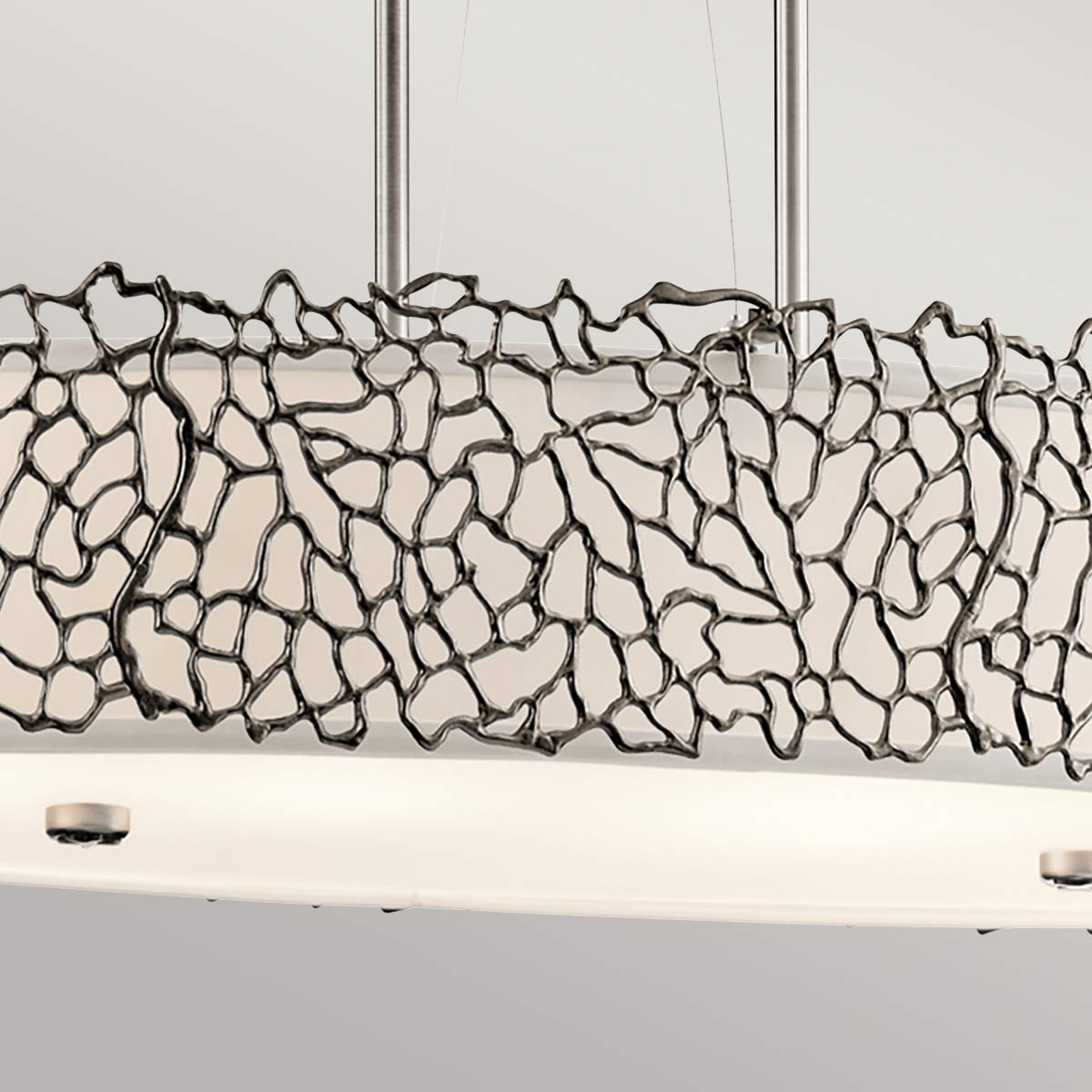 Kichler Silver Coral 4 Light Oval Island Light KL-SILVER-CORAL-ISLE