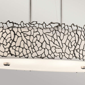 Kichler Silver Coral 4 Light Oval Island Light KL-SILVER-CORAL-ISLE