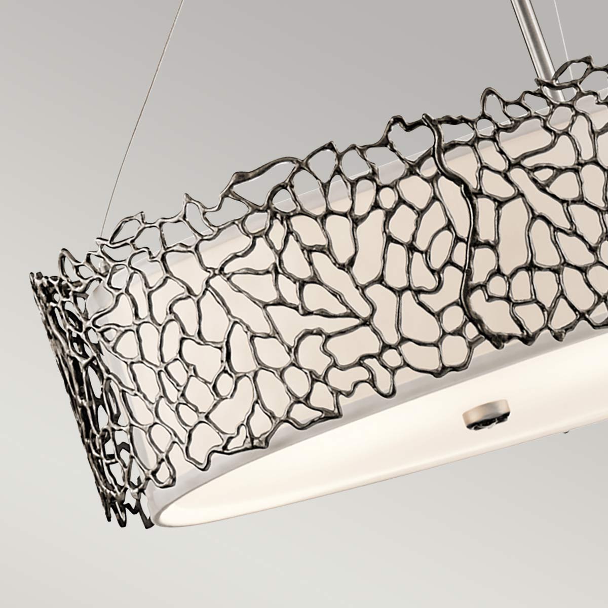 Kichler Silver Coral 4 Light Oval Island Light KL-SILVER-CORAL-ISLE