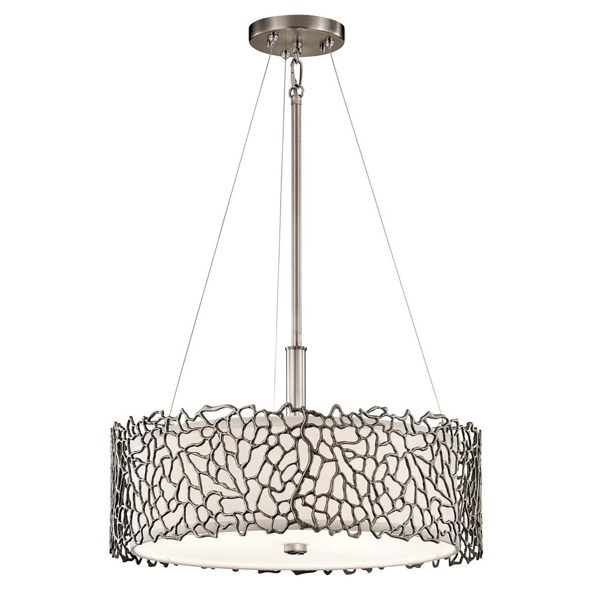 Kichler Silver Coral 3 Light Duo-Mount Pendant – SKU KL-SILVER-CORAL-P-A
