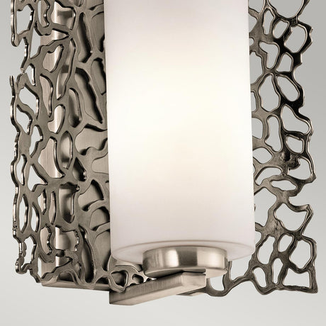 Kichler Silver Coral 1 Light Wall Light KL-SILVER-CORAL1