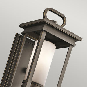 Kichler Outdoor Wall Light from the South Hope range. South Hope 1 Light Small Wall Lantern Product Code = KL-SOUTH-HOPE-S