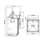 Kichler Outdoor Wall Light from the Springfield range. Springfield 1 Light Small Wall Lantern – SKU KL-SPRINGFIELD-S