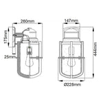 Kichler Outdoor Wall Light from the Suri range. Suri 1 Light Wall Lantern – SKU KL-SURI-L