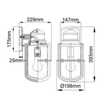 Kichler Outdoor Wall Light from the Suri range. Suri 1 Light Wall Lantern – SKU KL-SURI-M