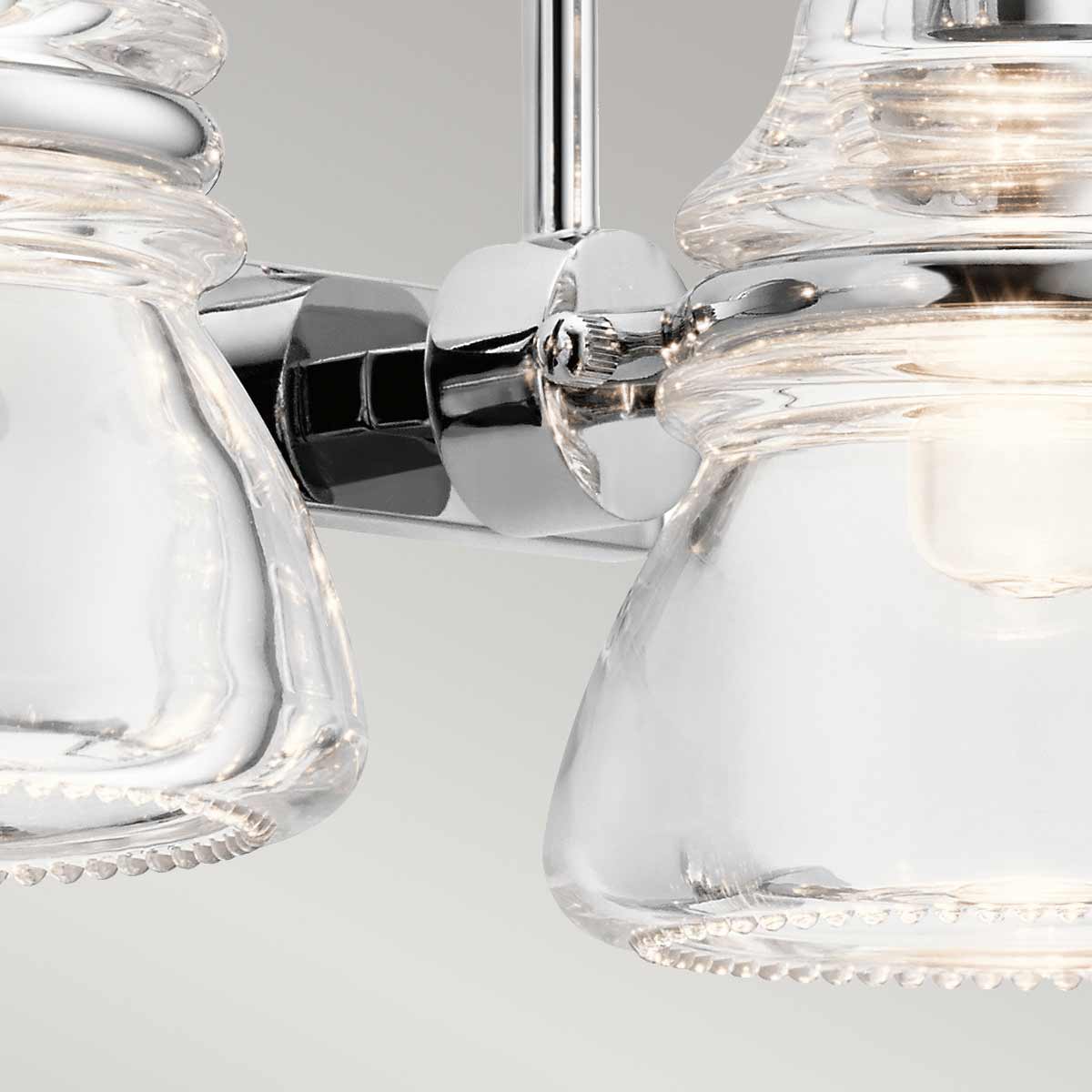 Kichler Wall Light from the Talland range. Talland 2 Light Wall Light Product Code = KL-TALLAND2-PC-BATH