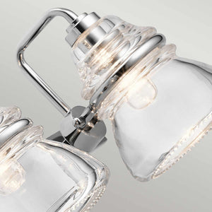 Kichler Wall Light from the Talland range. Talland 3 Light Wall Light Product Code = KL-TALLAND3-PC-BATH