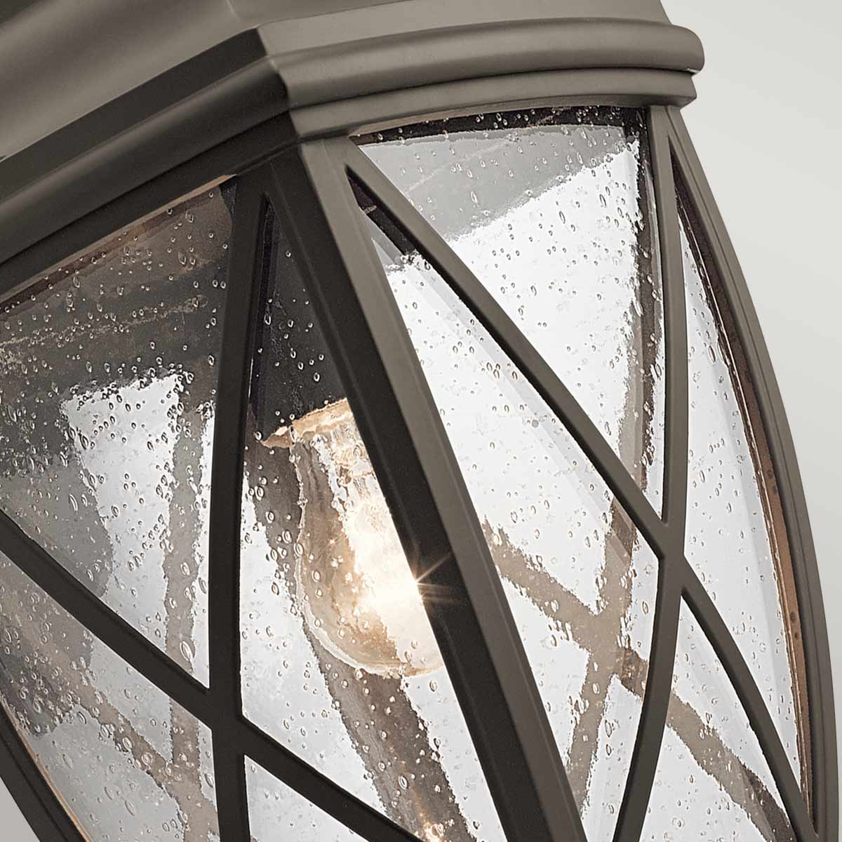 Kichler Outdoor Wall Light from the Tangier range. Tangier 1 Light Large Wall Lantern Product Code = KL-TANGIER2-L