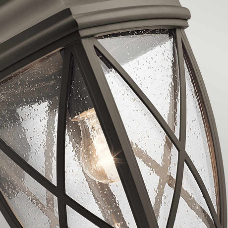 Kichler Outdoor Wall Light from the Tangier range. Tangier 1 Light Large Wall Lantern Product Code = KL-TANGIER2-L
