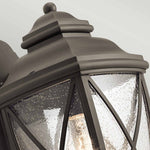 Kichler Outdoor Wall Light from the Tangier range. Tangier 1 Light Medium Wall Lantern Product Code = KL-TANGIER2-M