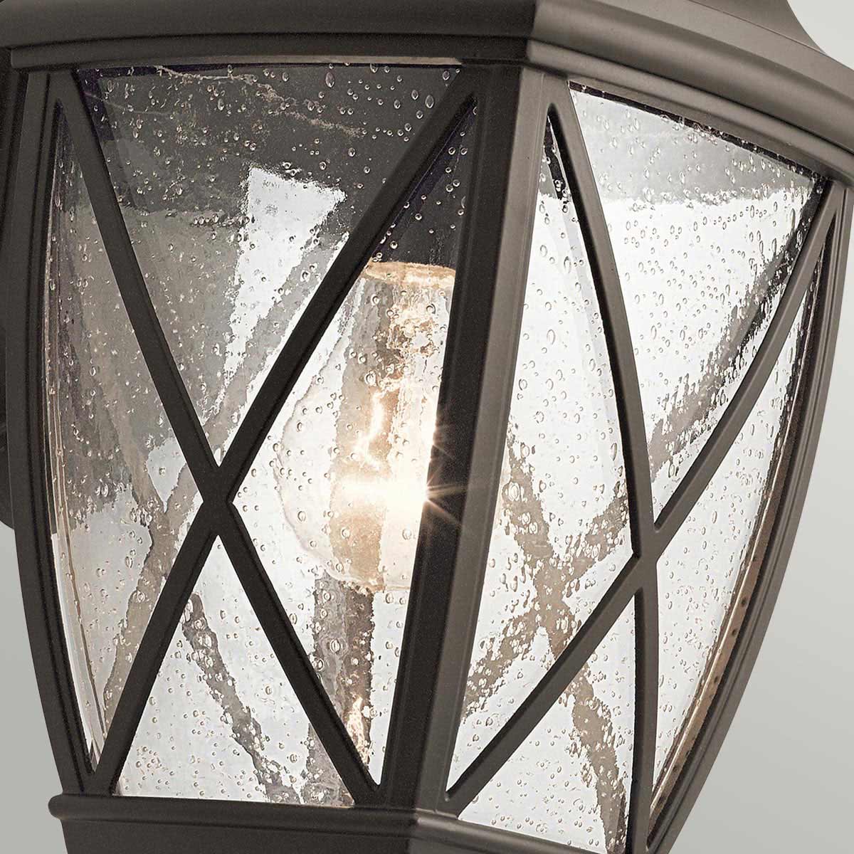 Kichler Outdoor Wall Light from the Tangier range. Tangier 1 Light Medium Wall Lantern Product Code = KL-TANGIER2-M