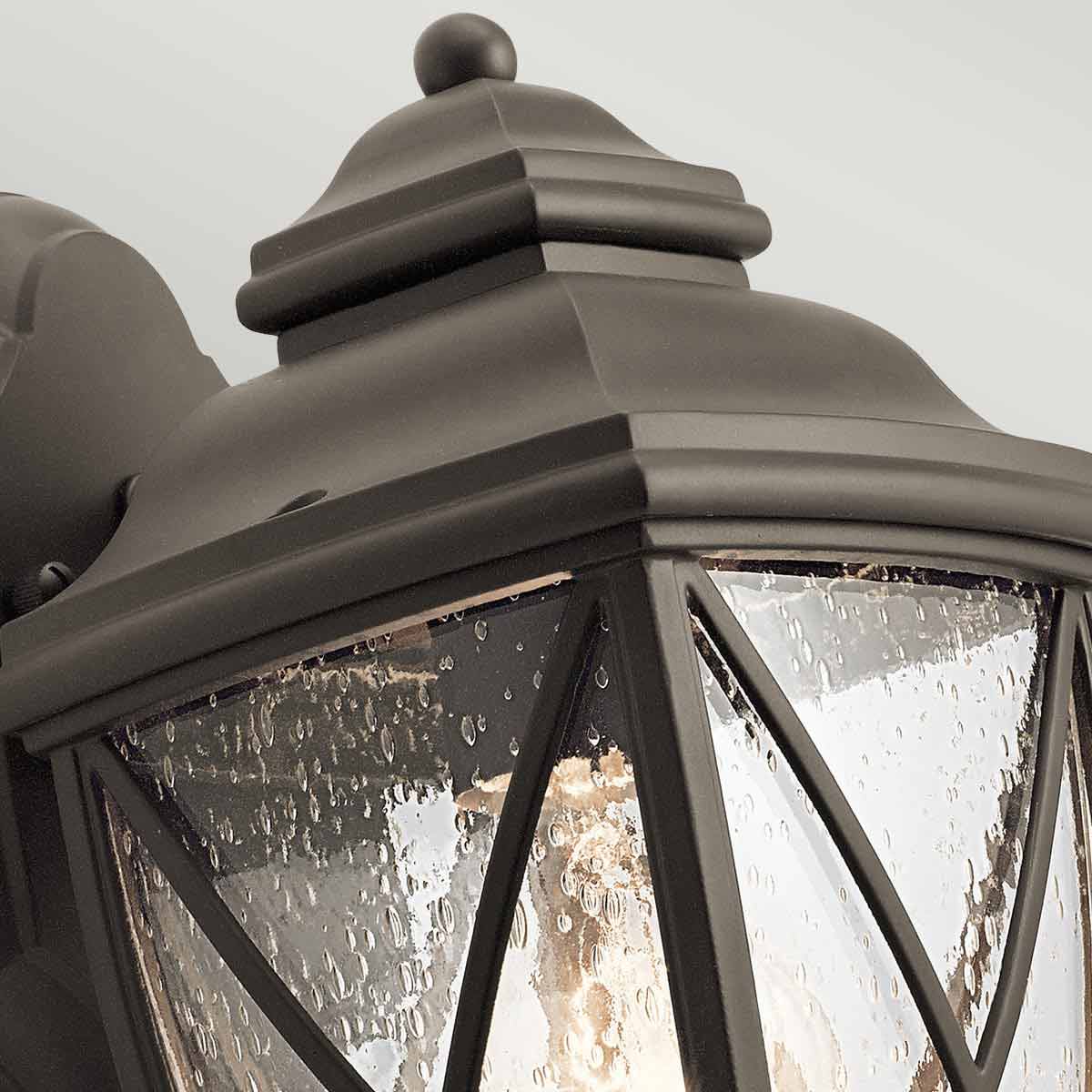 Kichler Outdoor Wall Light from the Tangier range. Tangier 1 Light Small Wall Lantern Product Code = KL-TANGIER2-S