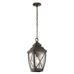 Kichler Outdoor Hanging from the Tangier range. Tangier 1 Light Medium 7.5" Chain Lantern Product Code = KL-TANGIER8-M