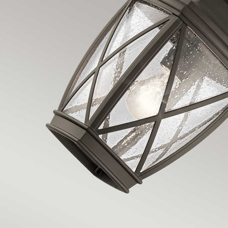 Kichler Outdoor Hanging from the Tangier range. Tangier 1 Light Medium 7.5" Chain Lantern Product Code = KL-TANGIER8-M