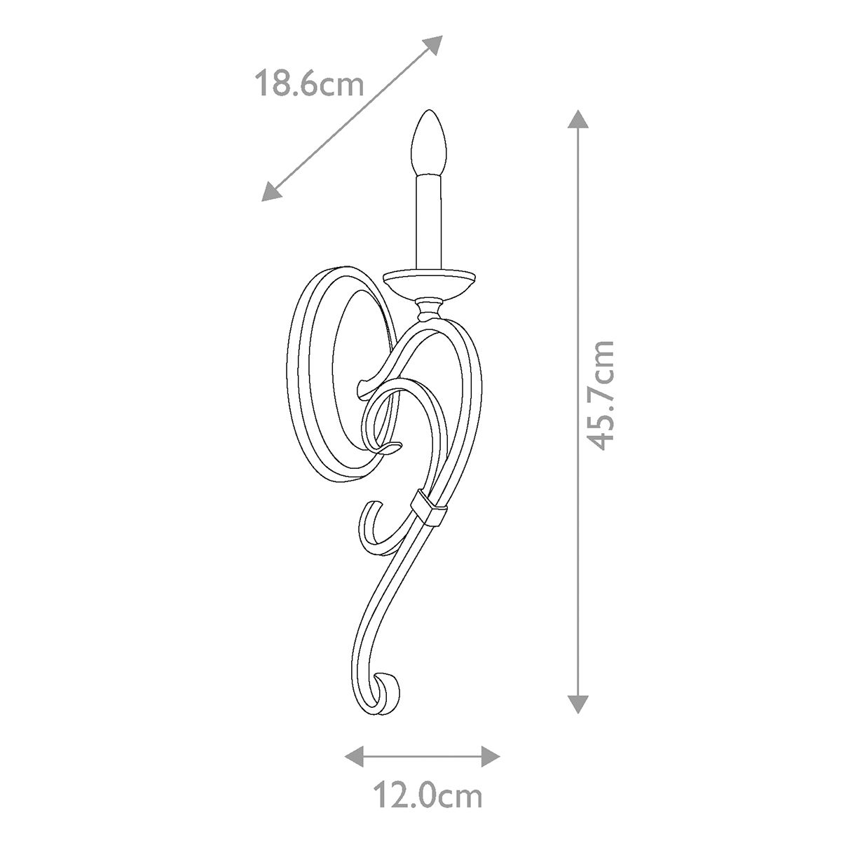 Kichler Wall Light from the Taulbee range. Taulbee 1 Light Wall Light – SKU KL-TAULBEE1
