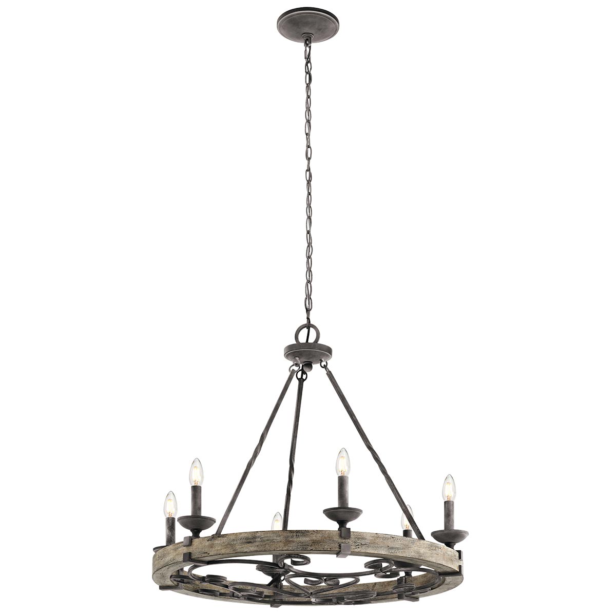 Kichler Chandelier from the Taulbee range. Taulbee 6 Light Chandelier  Product Code = KL-TAULBEE6